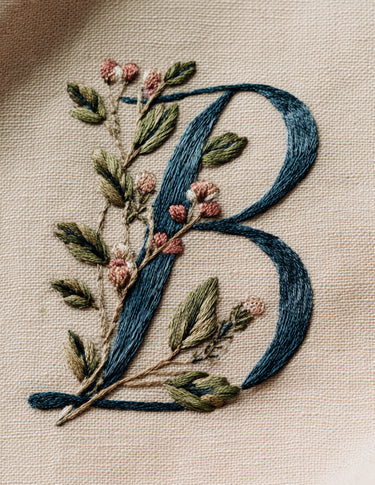 Rustic Monogram Set Hand Embroidery E-Book